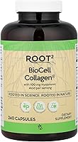 Vista 1 de Vitacost ROOT2 BioCell Colágeno con ácido hialurónico, 100 miligramos por porción - 240 cápsulas