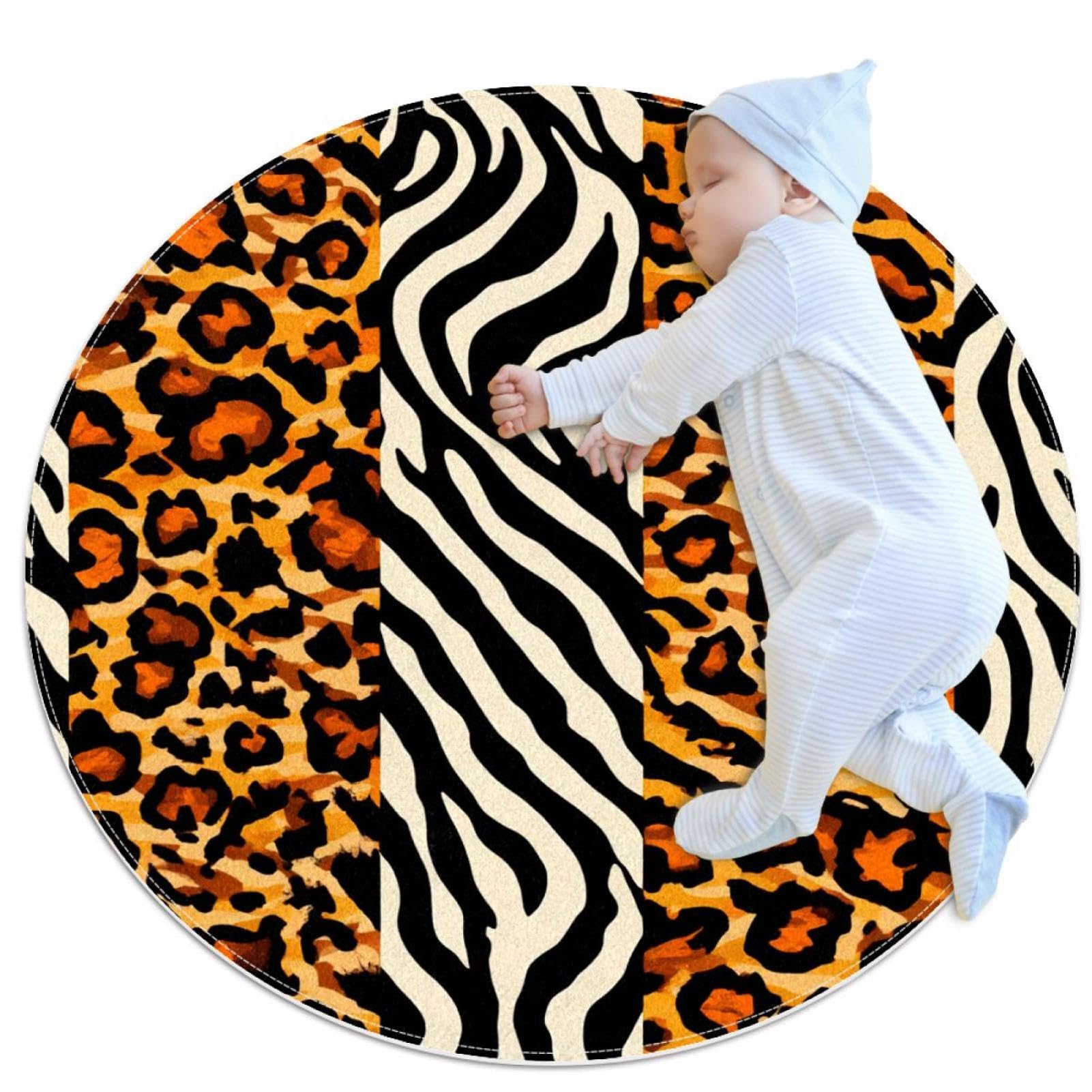 Tapis de salle de bain antidérapant contre les glissades, motif léopard 1m