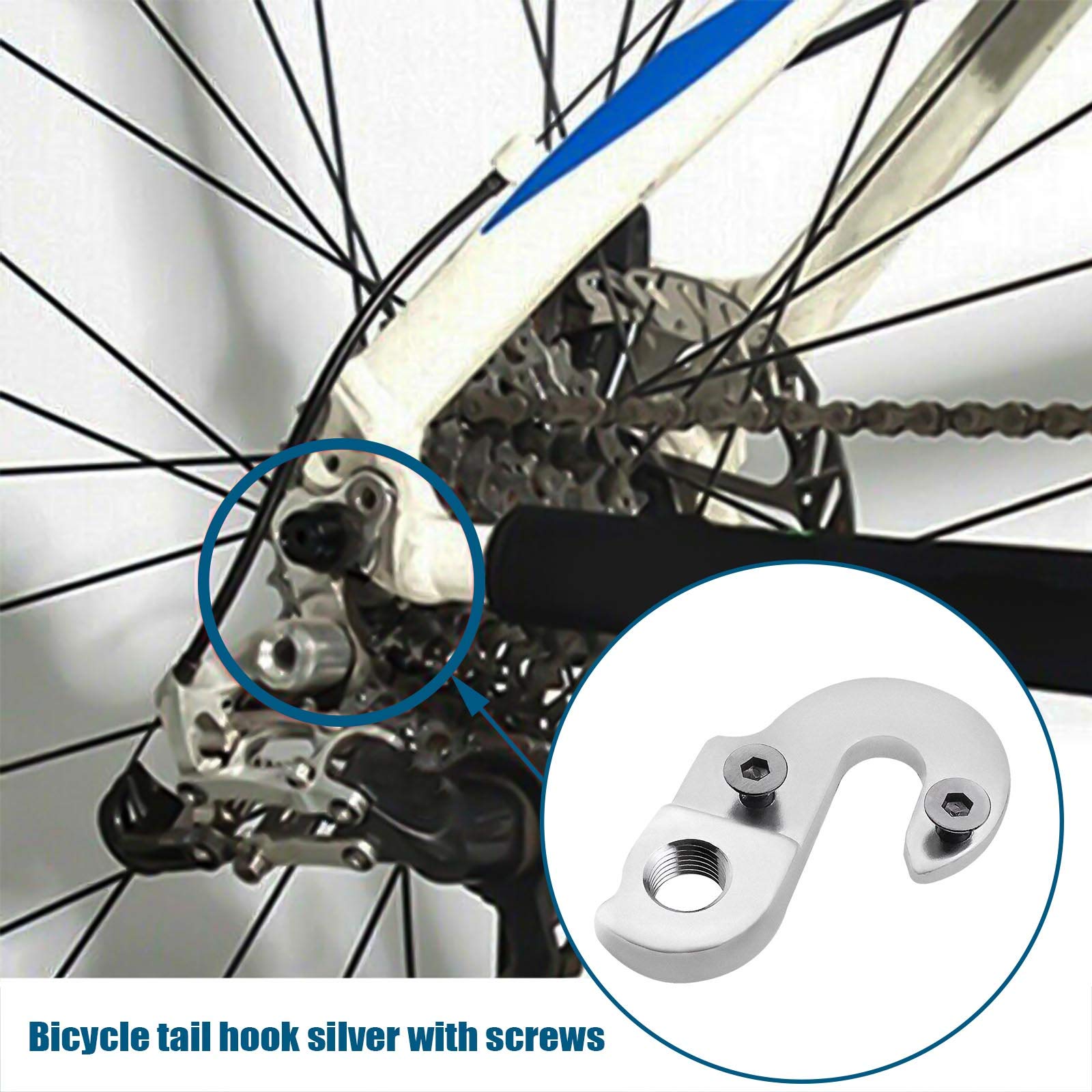 2 Stück Fahrrad Aufhänger Adapter Aus Alu – 68x38 Cm, Schaltwerkhaken Für Mountainbike & Rennrad