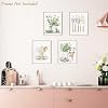 Dazzlewall 4 PCS Botanical Kitchen Wall Art Poster Sage Green Eucalyptus Leaves Prints, Boho Plant Wall Pictures for Kitchen Dining Room Decor 8x10 in Unframed