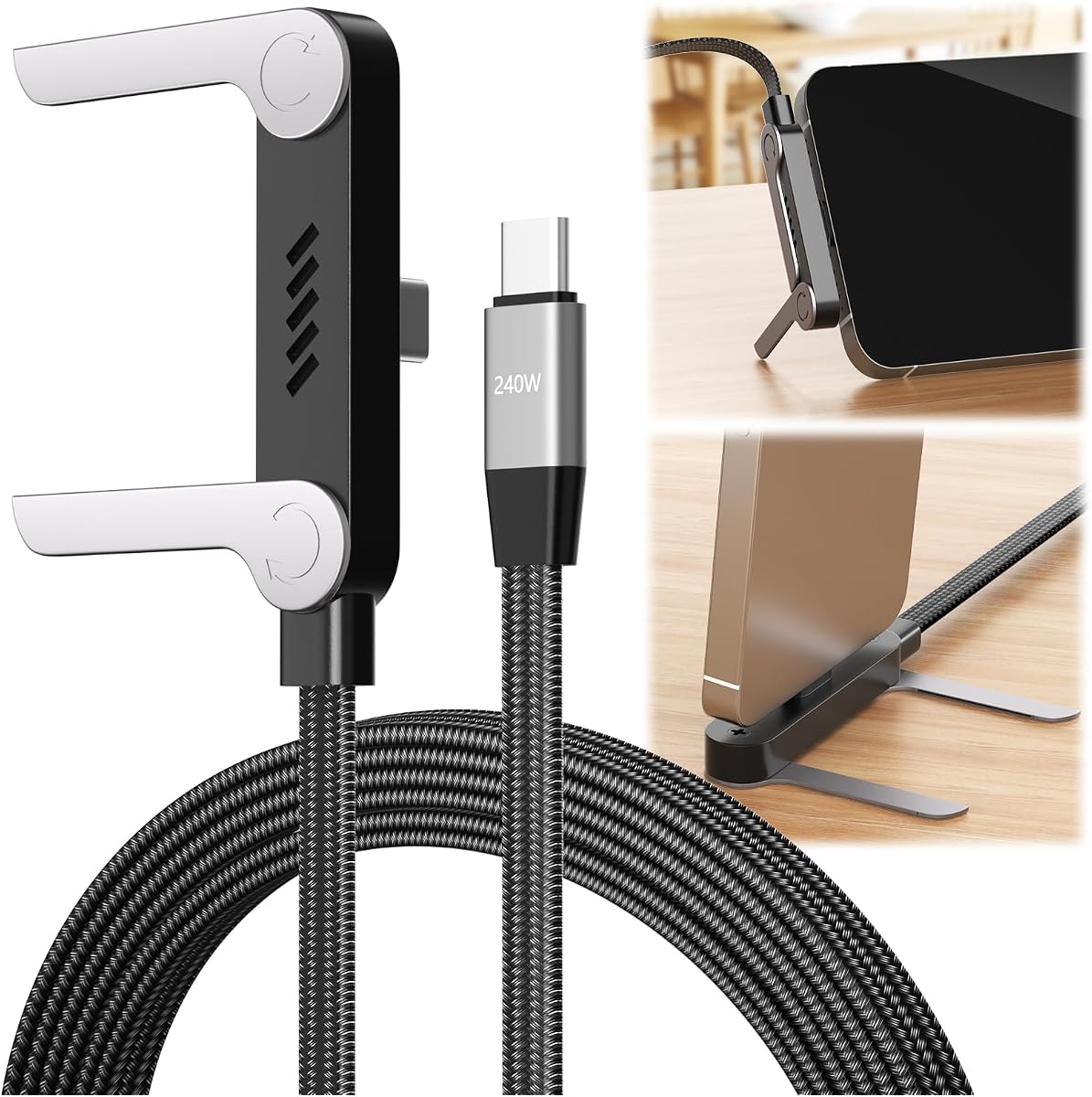 240W Braided Fast Charge Cable 4.92ft