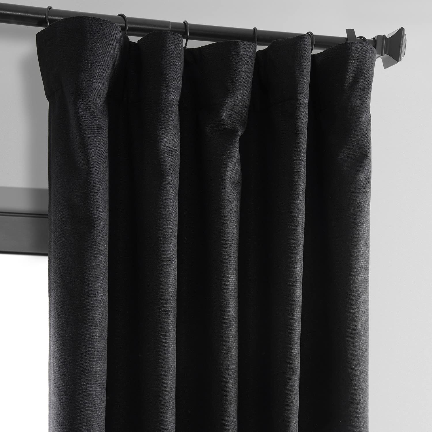 HPD Half Price Drapes Vintage Blackout Curtains for Bedroom & Living Room 50 X 96 Thermal Cross Linen Weave - Image 4
