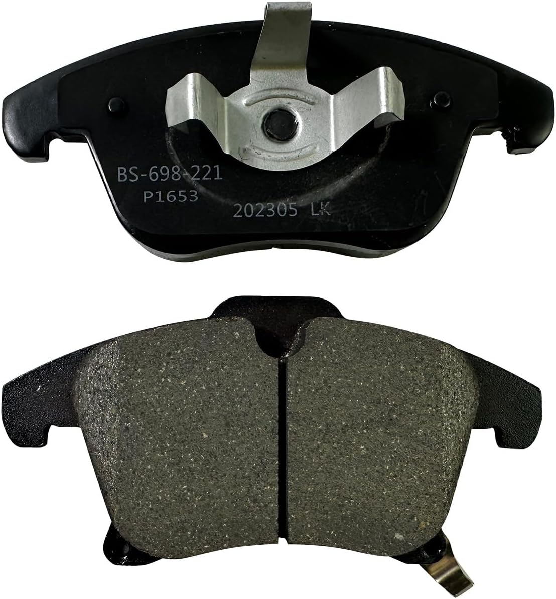 Front and Rear Ceramic Brake Pads for 2013-2020 Ford Fusion for 2013-2020 Lincoln MKZ, Disc Brake Pad Replacement Kit P-1653 P-1665