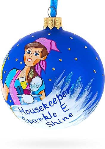 Miniatura 2 de Housekeeper (Maid) - Bola de cristal para Navidad, adorno de 3,25 pulgadas