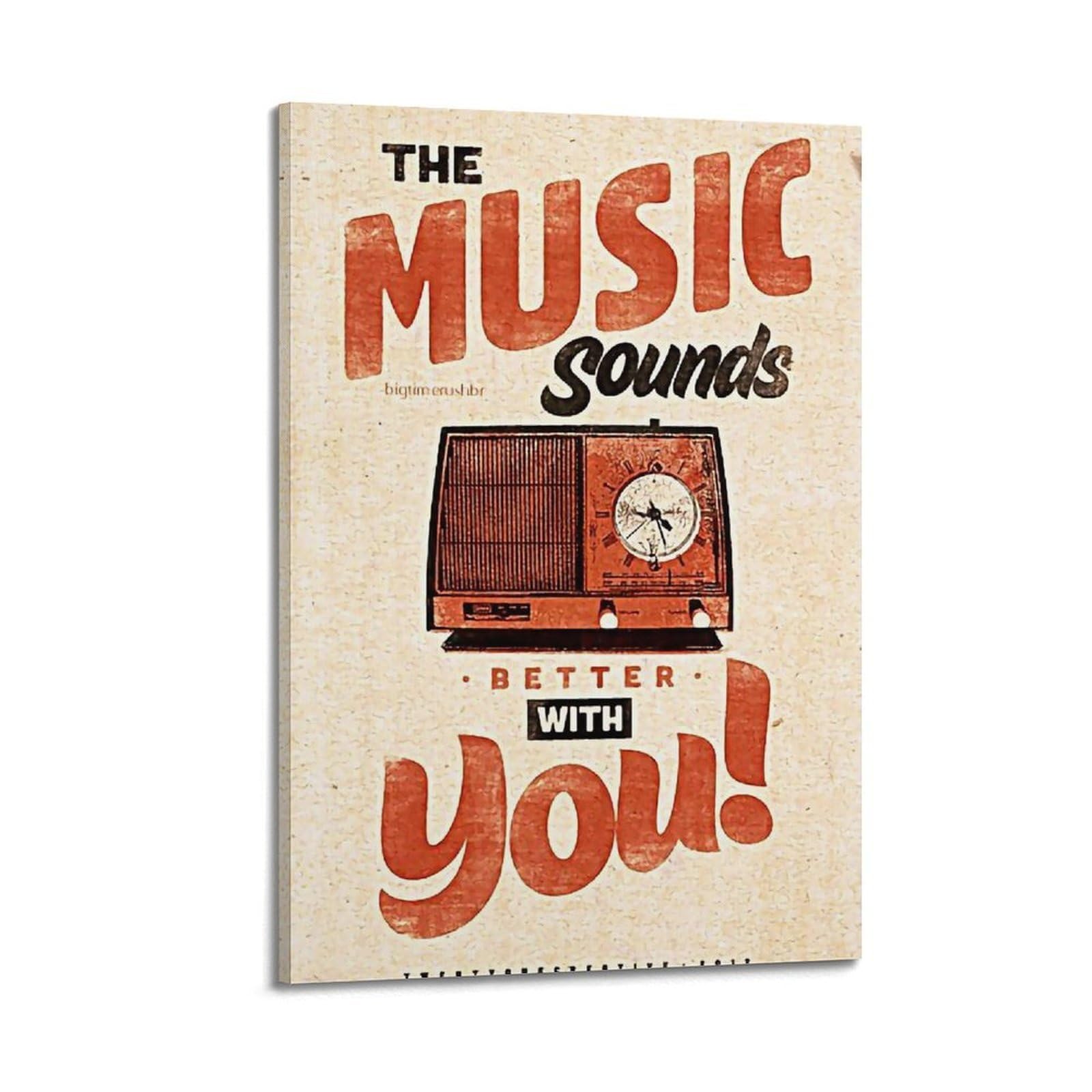 Poster The Music Sounds With You : toile de qualité supérieure pour décoration murale d'art - 6
