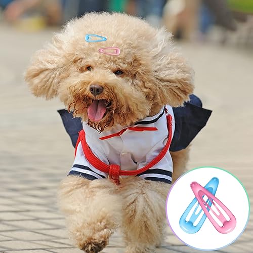 Miniatura 6 de MTLEE 40 pinzas para el pelo de perro, pasadores de pelo de mascotas, productos de aseo pequeños, pinzas para el pelo de mascotas, horquilla para