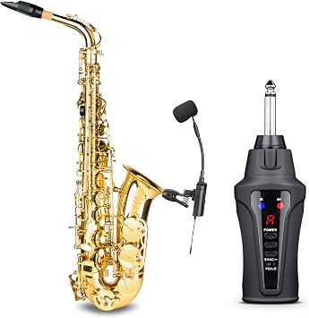 ST-5 Sax Microphone Wireless Instrument, Wireless Instrument Stage Performance Microphone