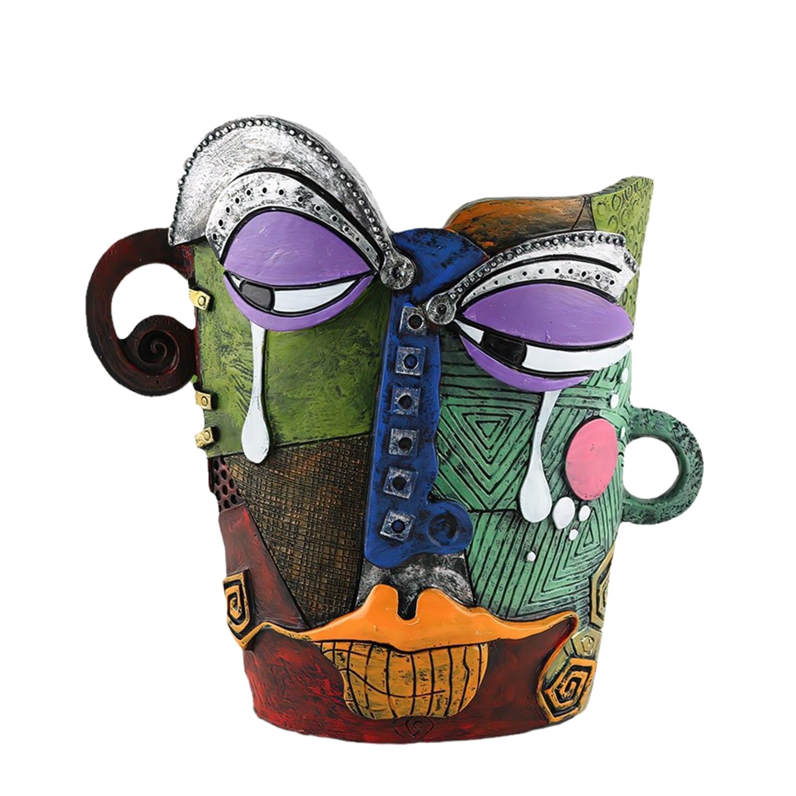 Picasos Brutaliste pot de fleurs fait à la main pour cadeau design