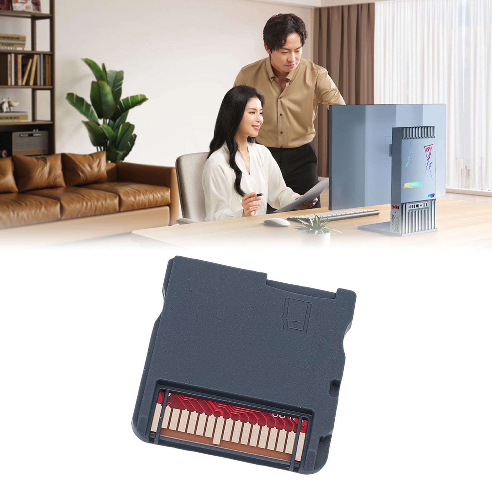 Tosuny Carte de Cartouche de Jeu, Carte de Gravure de Jeu NDS avec Adaptateur de Cartes Flash de Jeux 3DS, Lecture et écriture Haute Vitesse, Compatible avec NDS/ (Ensemble noir WOODHK)