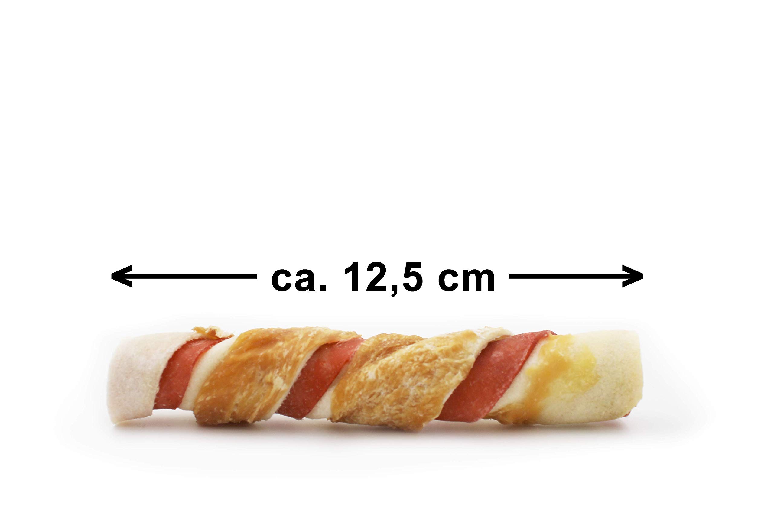 8in1 Triple Flavour Rolls pałeczki do żucia dla psów – przekąski do żucia z bardzo dużą ilością mięsa, worek 113 g (3 sztuki)