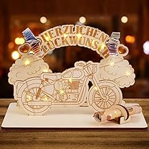 Money Gifts Birthday Wooden Birthday Decoration Wooden Money Gifts Packaging Personalised Birthday Money Gift Motorcycle for Women Men