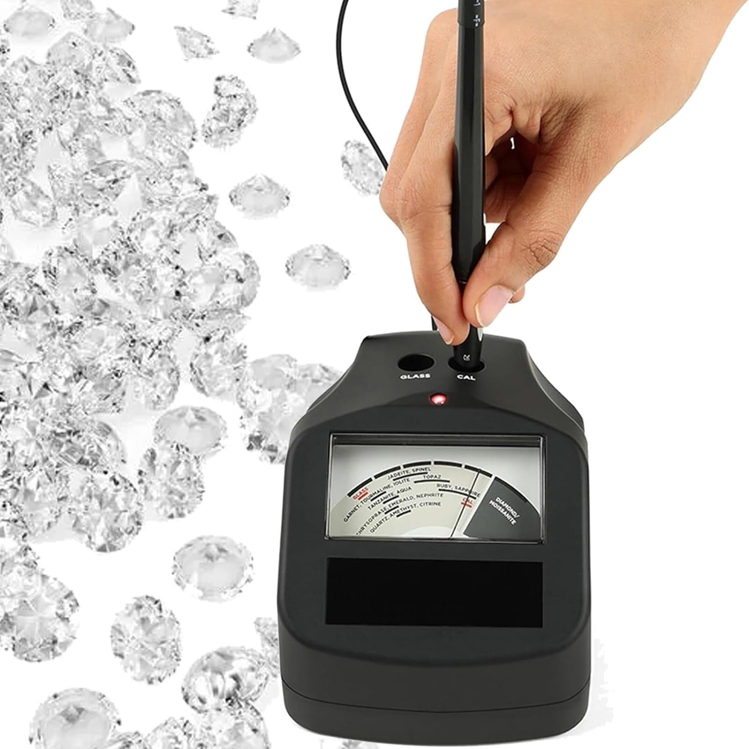 Diamond Tester,Multi Purpose Gemstone Detector,High Precision Jewelry Diamond Tester,Multifunctional Diamond Testing Tool,for Jewelers