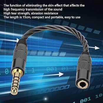 Masyrt 4.4mm Balanced Male to 3.5mm Stereo Female Adapter