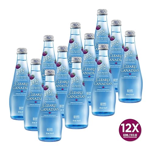Miniatura 2 de Clearly Canadian Zero Sugar Forest - Bebida de agua con gas Blackberry, cero azúcar y cero calorías. 1 caja (12 botellas x 11.0 fl oz)
