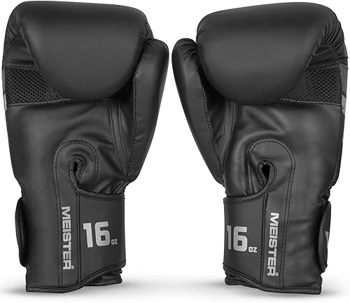Miniatura 9 de Meister Critical Guantes de boxeo ergonómicos de alta densidad - 8  12  16 onzas