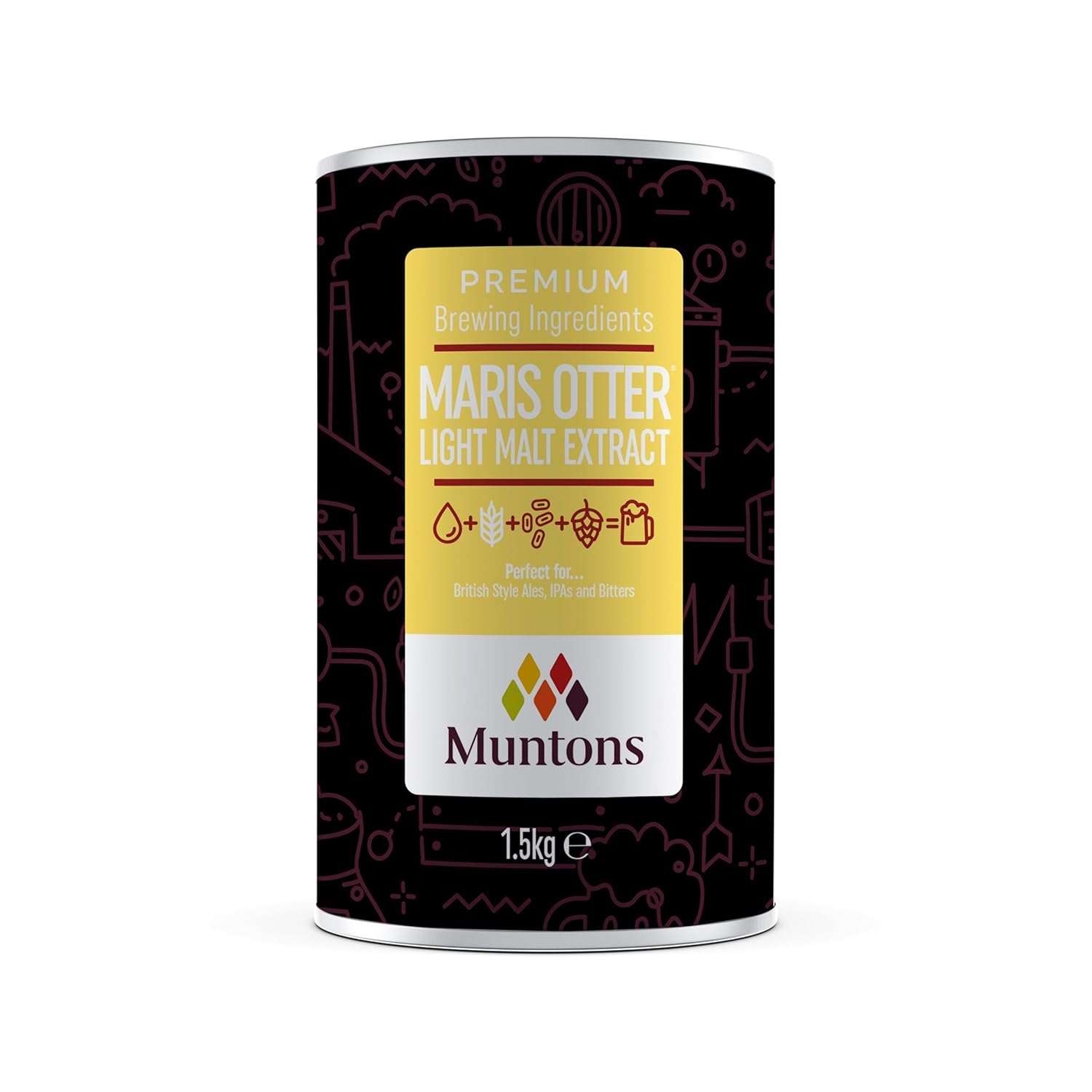 Muntons Brewing Ingredients - Malt Extract Maris Otter Light - Elevate Your Brewing with Balanced Flavours (1.5 kg | 3.3 lb)