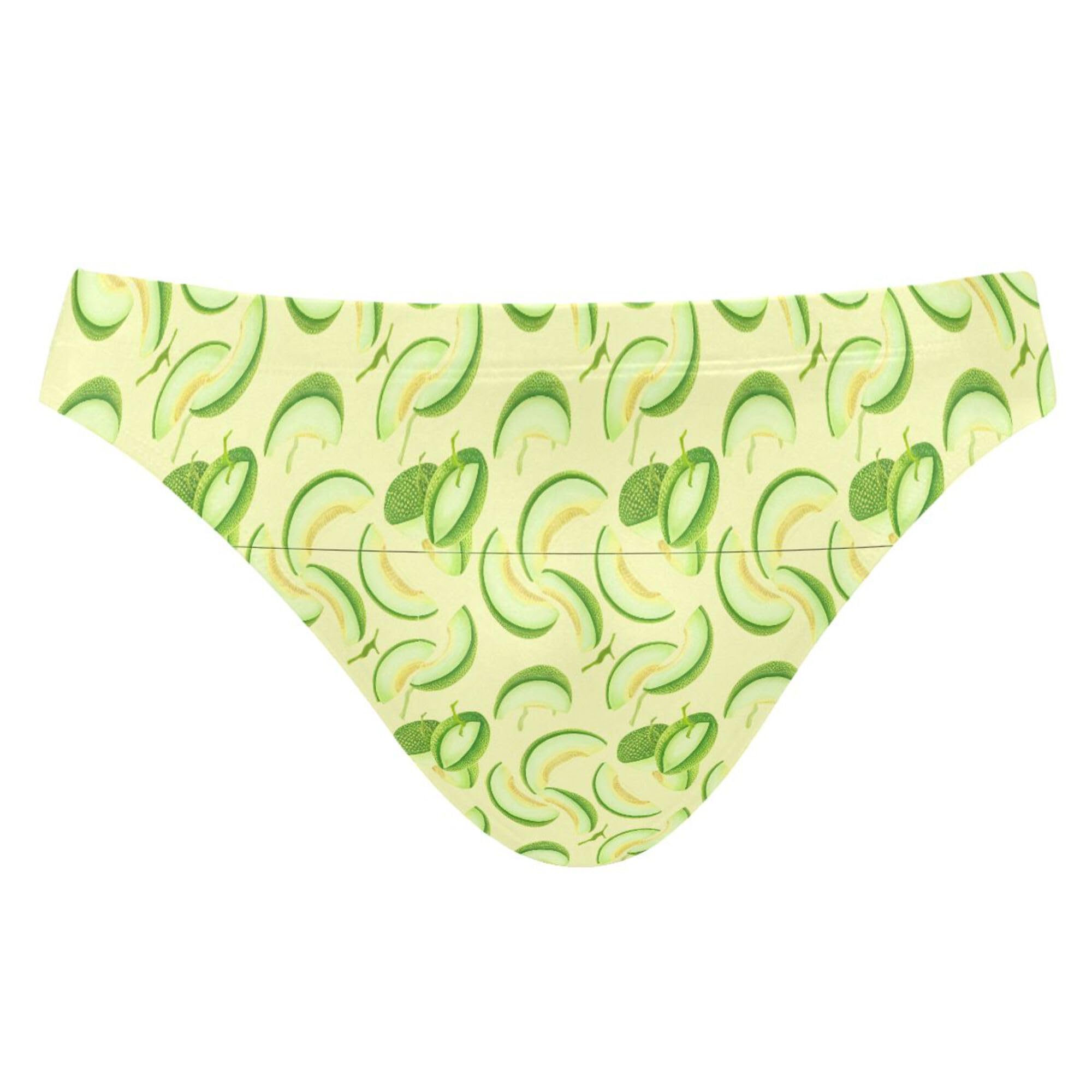 Mens Swim Briefs Cantaloupe Fruit Swimwear Bikini Swimsuit XL B0404887