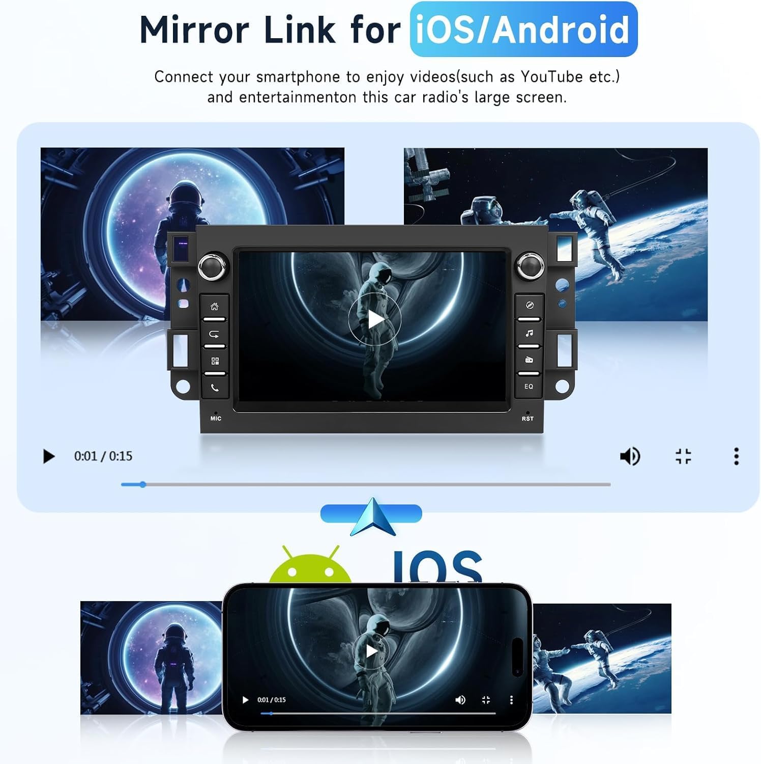 2G+64G Car Radio Stereo for Chevrolet Chevy Epica Captiva Aveo Spark Tosca Lova Kalos Matiz Joy for Pontiac G3 Wave, CarPlay/Android Auto 7 Inch HD Touch Screen Android 13 GPS WiFi Camera