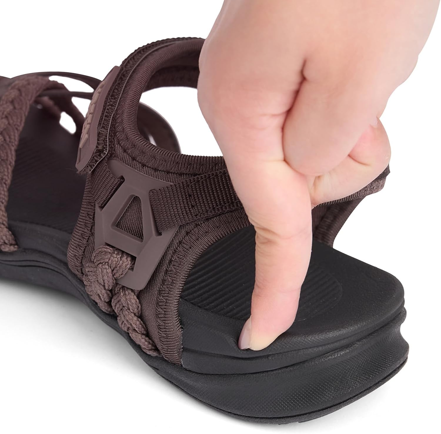 UBFEN Womens Hiking Comfort Sport Sandals Beach Vacation Camping Casual Sport Sandals with Adjustable Straps and Arch Support