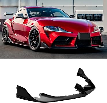 Front Lip Spoiler for 2020-2026 Toyota Supra A90 A91 Aggressive Style, Direct Fit ABS Plastic Gloss Black