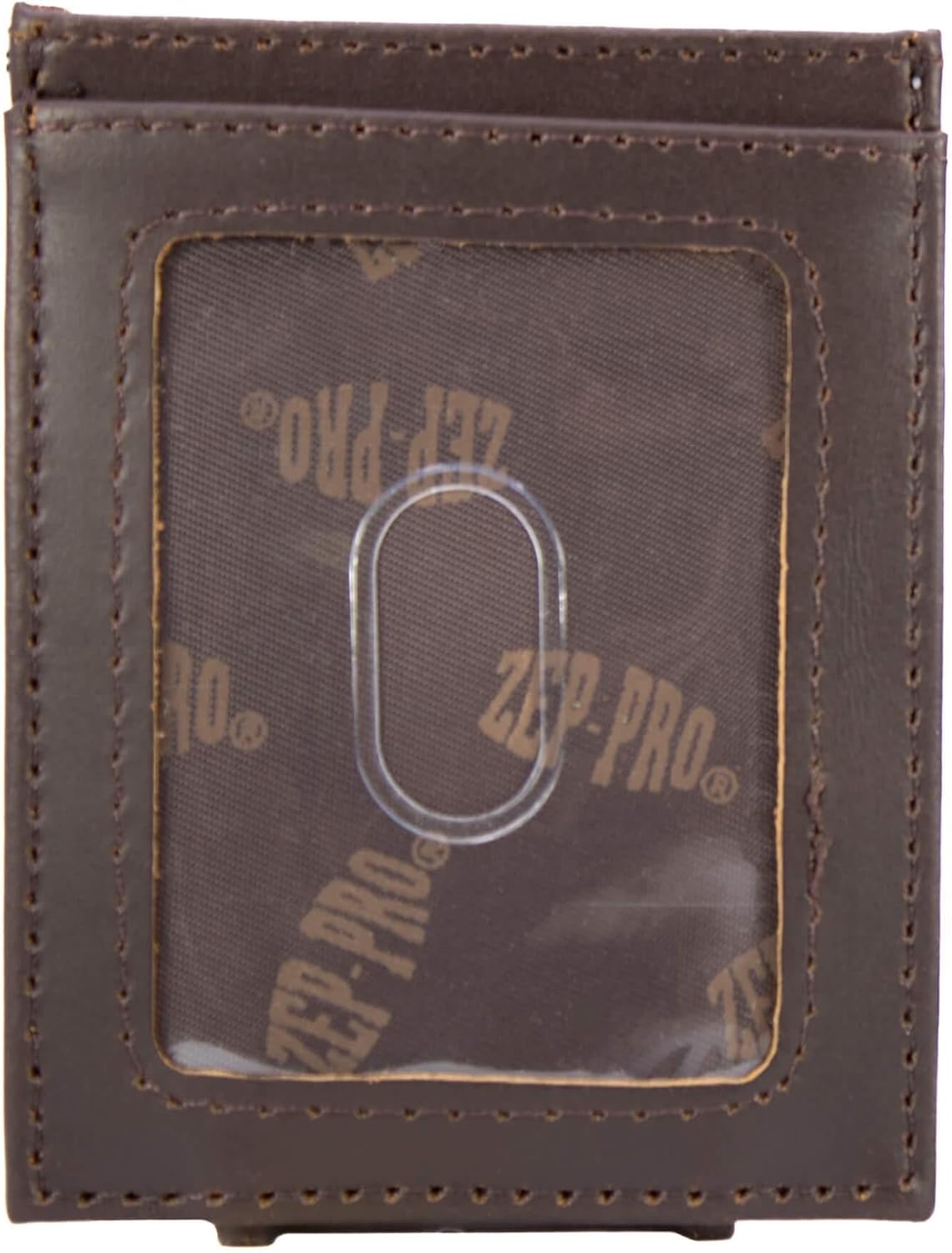 ZEP-PRO Shotshell Men's Magnetic Front Pocket Old School Camo Leather Wallet – Slim Design with Card Slots and Money Clip, Green/Gray Camo
