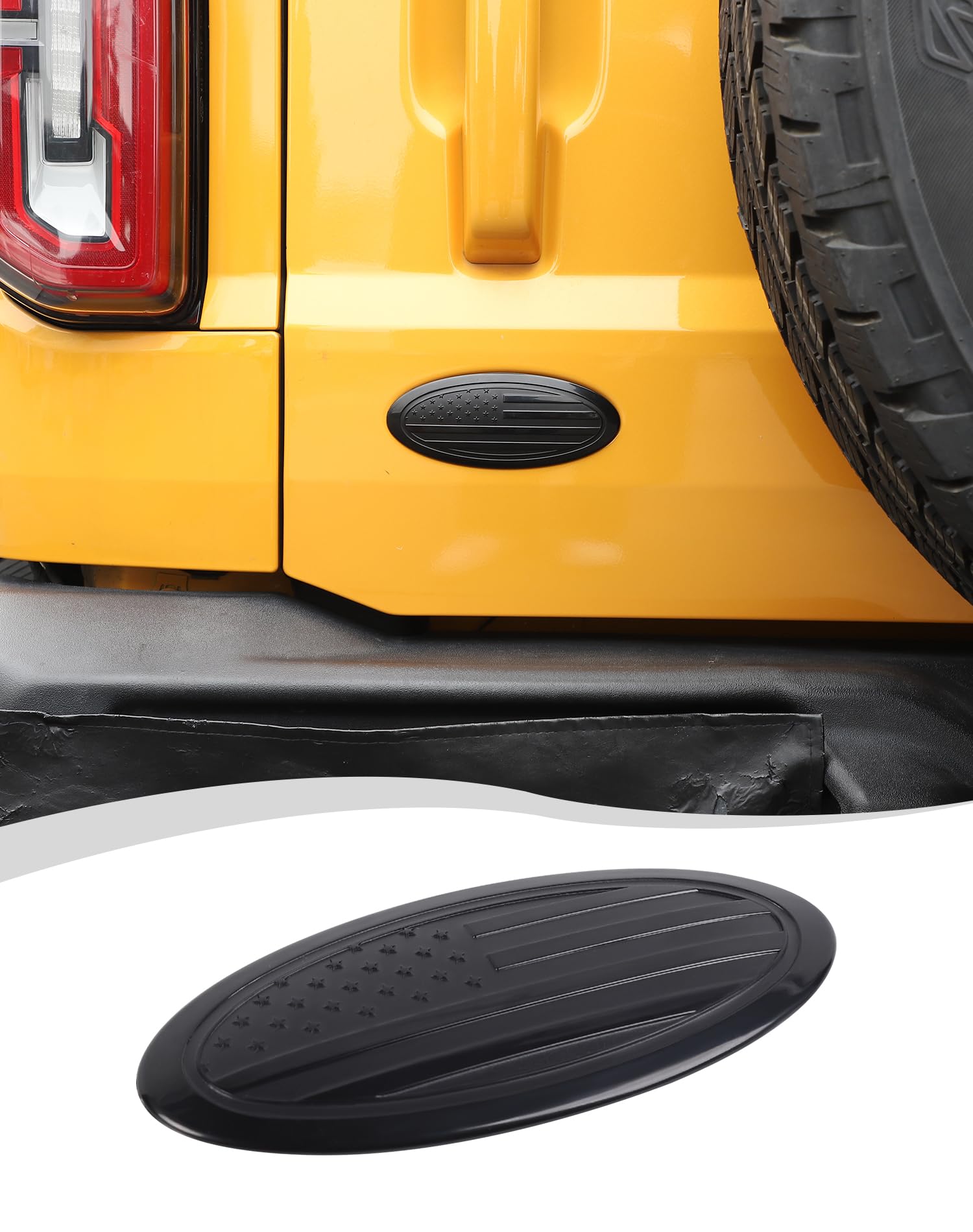 Emblema de puerta trasera Hoolcar para Ford Bronco: personaliza tu coche con estilo negro 8