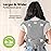 KeaBabies Baby Wrap Carrier Ring Sling - Easy to Wear, Adjustable D-Lite Baby Carrier Newborn to Toddler, Infant Carrying Shirt, Hands Free Bonding, Breathable Fabric Wearing Wrap (Classic Gray)