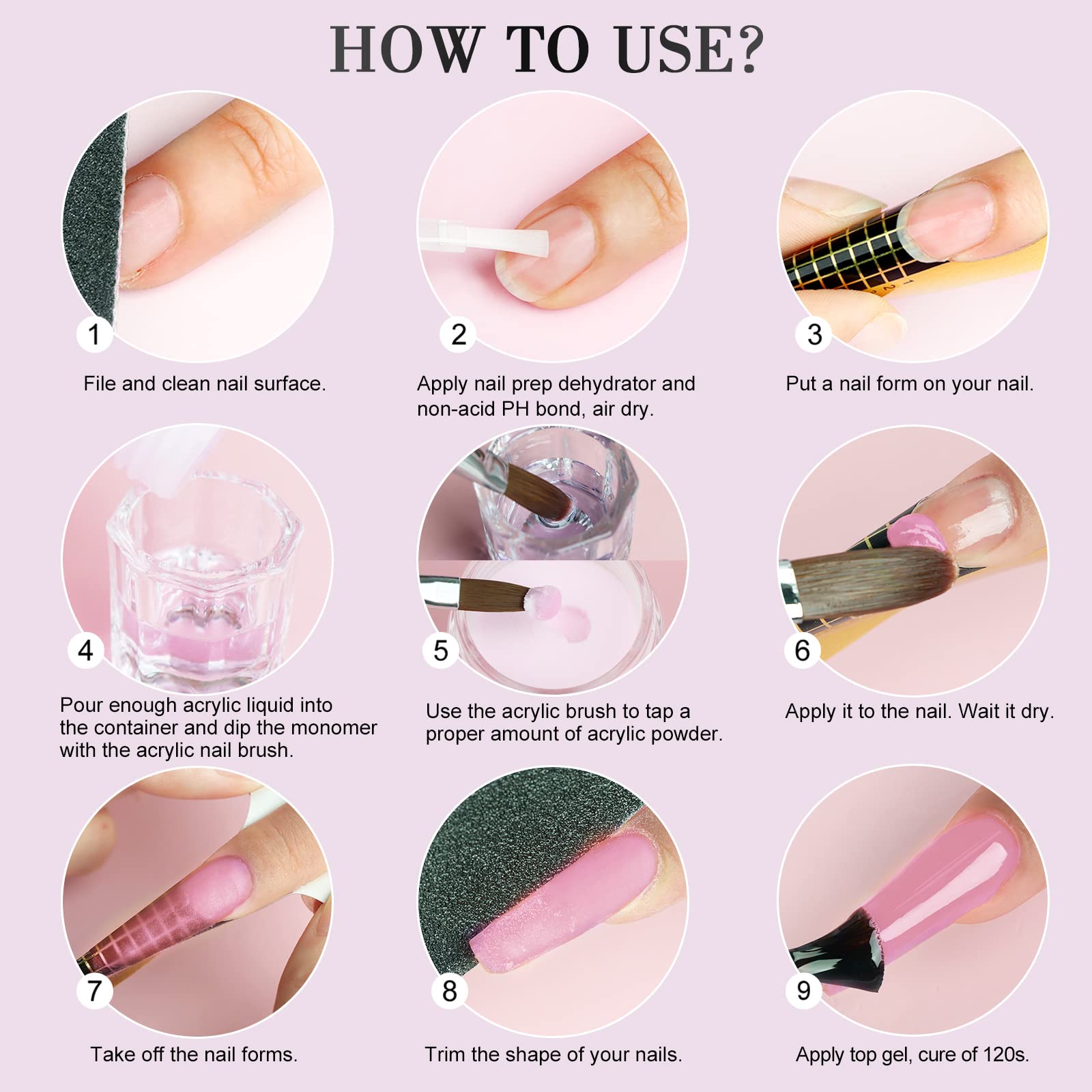 Saviland Monomero Per Acrilico Unghie: 60ml Ema Acrylic Liquid Per Acrilico Per Unghie Nail Art Manicure Regalo Per Lei - 60ml