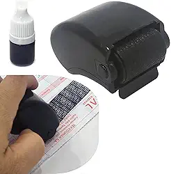 Carimbo de Privacidade para Segurança e Proteção De Dados Roller (preto)