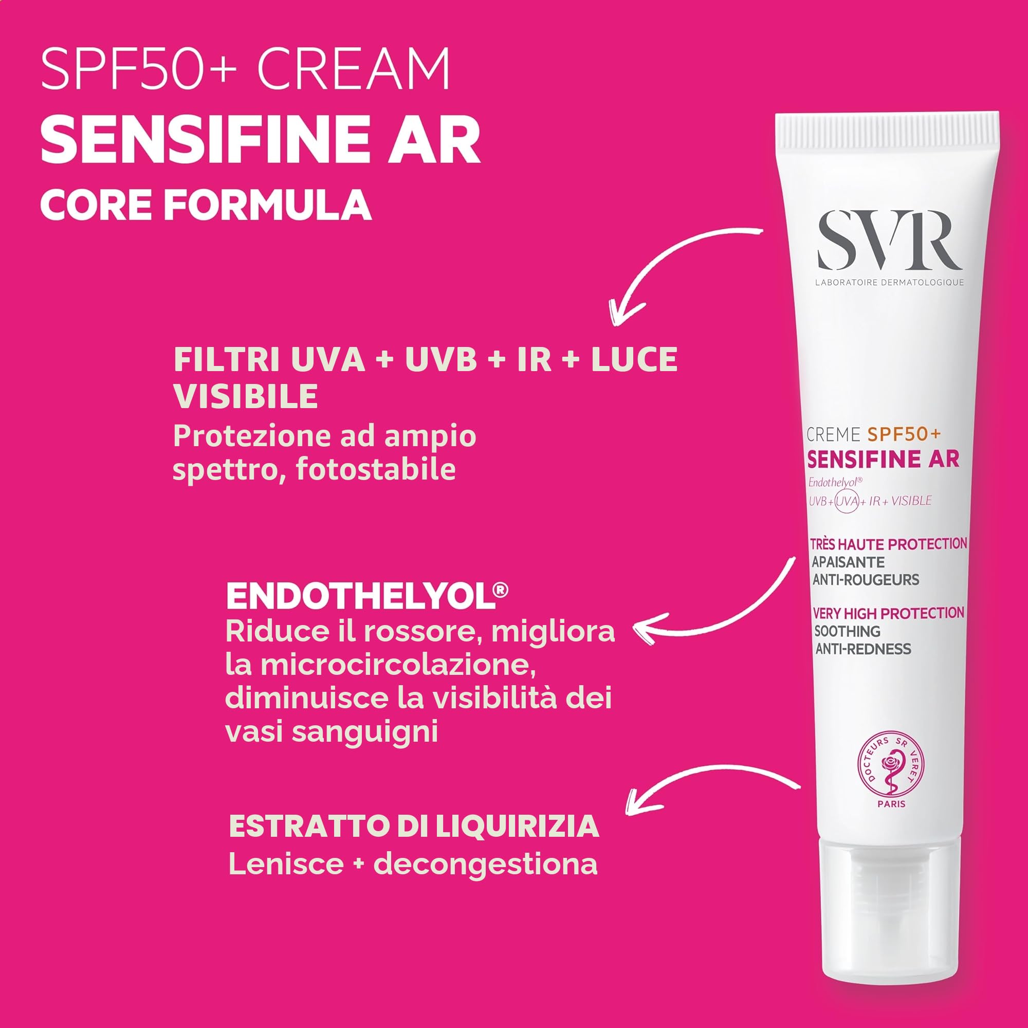Sensifine AR Crema Solare Anti-Rossore SPF50+ SVR 40ml