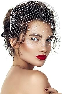 Mesh Veil Headband Fascinators Hat 1920s Headpiece for Women