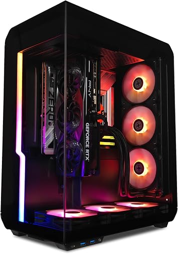 XOTICPC Xhuttle Project Zero Stealth Extreme Gaming Desktop, AMD Ryzen 7 9700X 3.8GHz 5.5GHz Turbo, RTX 5070 Ti 16GB, 2TB NVMe SSD, 32GB RAM, 750W Gold PSU, Win 11