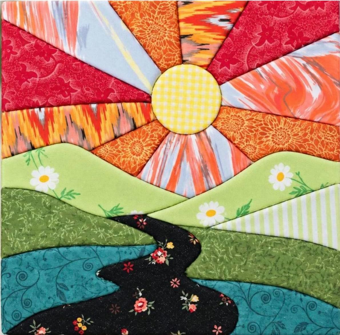 Amazon.com: Mountain Sunset Kinusaiga Kit, 8 x 8 in, Intermediate ...