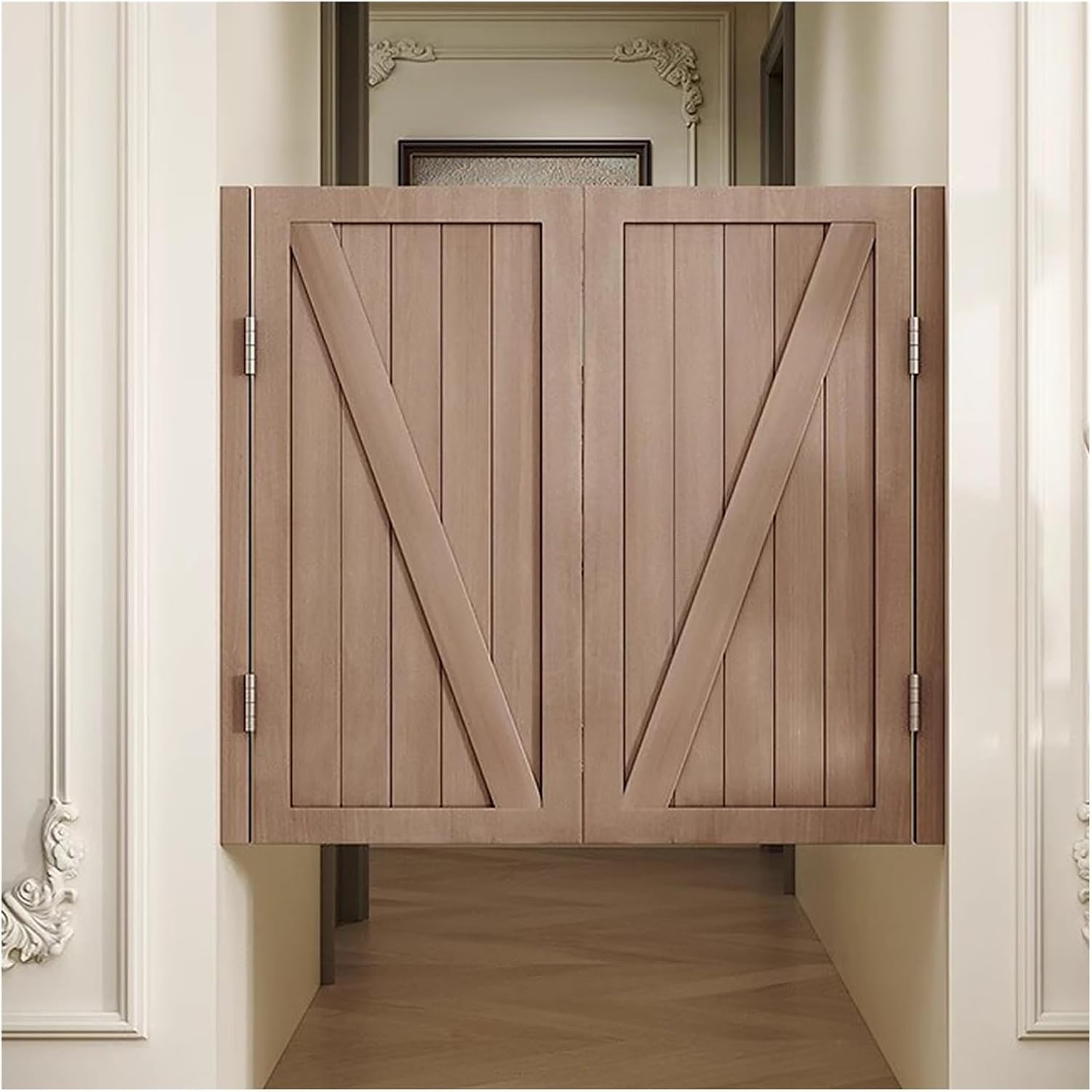 Swinging Saloon Doors - Commercial Interior Half Waist Privacy Partition Doors, Solid Wood for Cafes, Bars, and Restaurants - 29 to 55 Wide