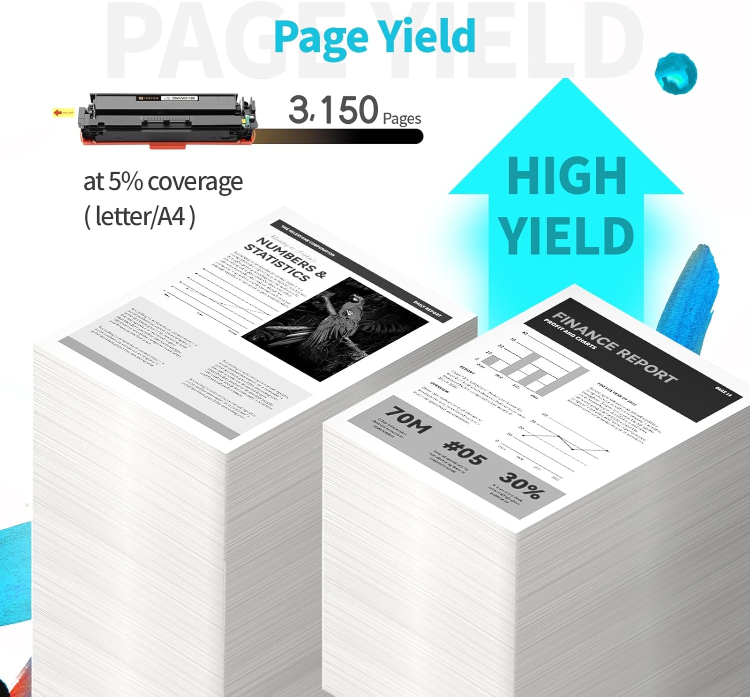 206X Black Compatible Toner Cartridges (with CHIP) Replacement for HP 206A 206X Black Toner Cartridges Set for HP Pro MFP M283fdw M283cdw M283fdn M282nw M255dw M255nw Printers ( 2-Pack )