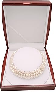 Amazon | AAA 7.5 – 8 mmホワイト淡水Cuturedのパールネックレス3