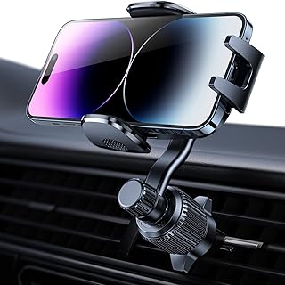 Rorhxia Car Vent Phone Mount, [Never Blocking Vent, Enjoy The Comfort of The A/C] Hands-Free Universal Extension Clip Air Vent Phone Holder Car Fit for All Phones iPhone Samsung More