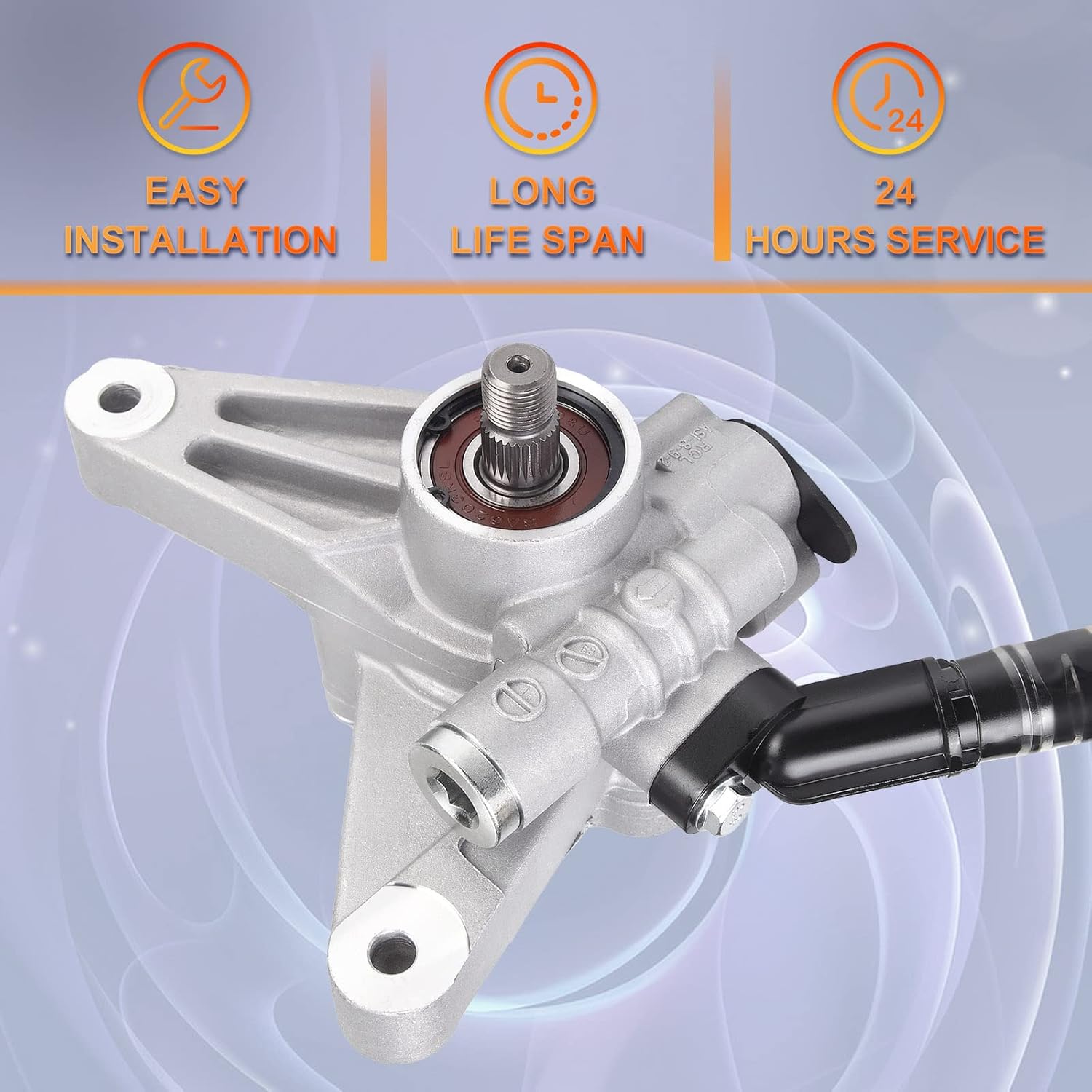 PAPAPARTS 21-5494 Power Steering Pump Assist Pump Compatible with Honda Accord Pilot 2008 2009 2010 2011 2012 3.5L V6 for Crosstour Raplace 56110R70A11, 56110R70A12, 56110RN0A01