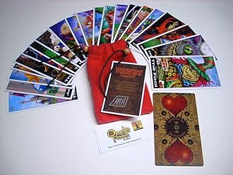 Wonderland Tarot Cards - 22 Card Major Arcana Deck (with Handmade Tarot Bag)