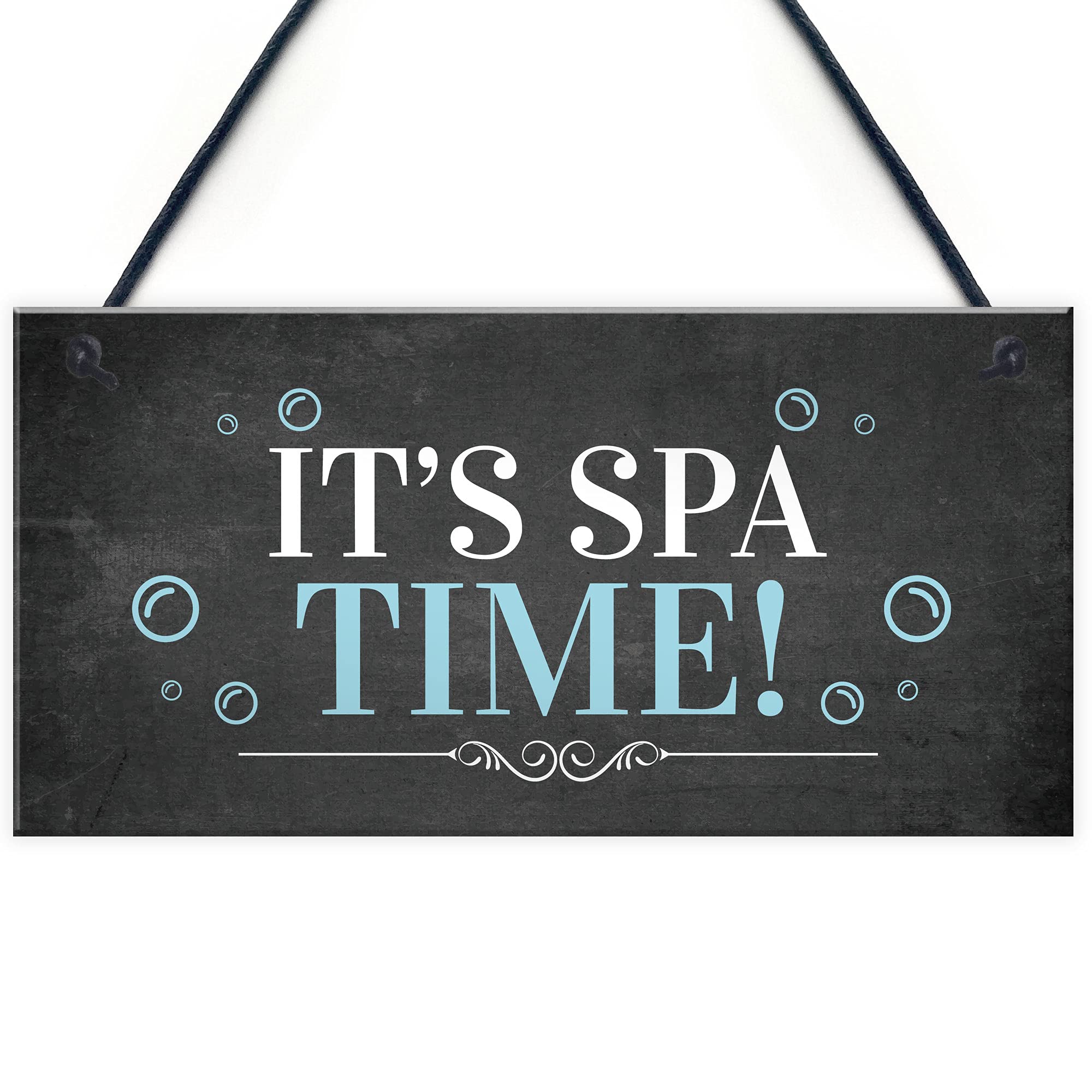 Red Ocean Home Hot Tub Hanging Sign Novelty Lazy Spa Decor Sign For Home Shed Garden
