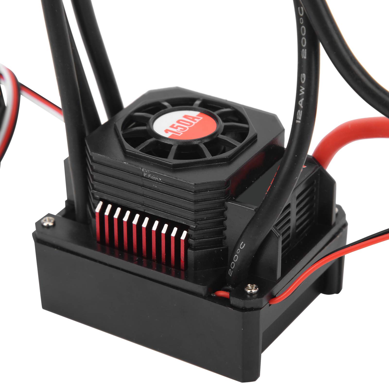 Silnik 2000KV RC, 4076 Wodoodporny Silnik Bezszczotkowy 2000KV+150A Wodoodporny ESC z wtyczką XT60 dla Samochodu 1/8 RC ze Złotym Złączem Ciepła
