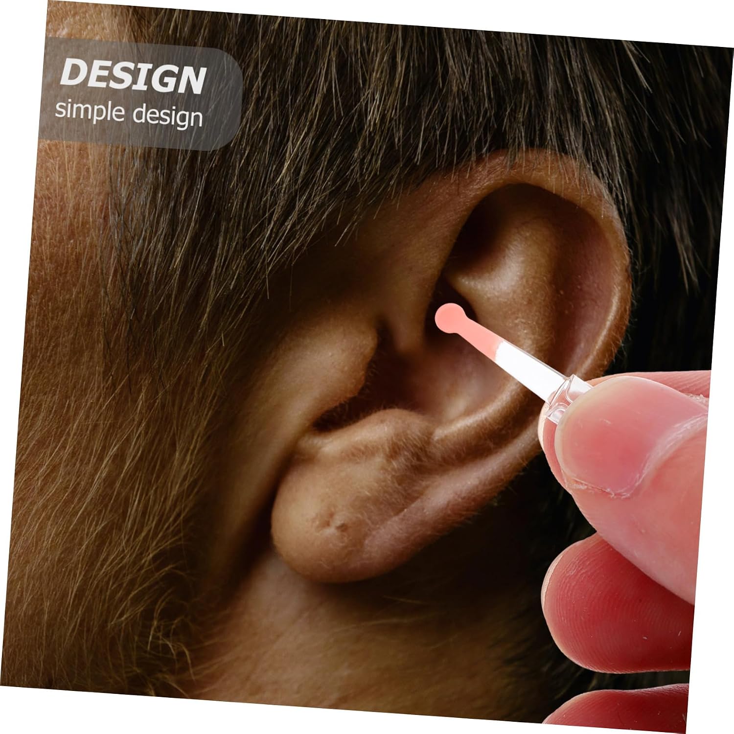 5pcs Visible Ear Spoons Earwax Removal Tips for Convenient Ear Cleaning Transparent Pc Material Lightweight Design for Family Use