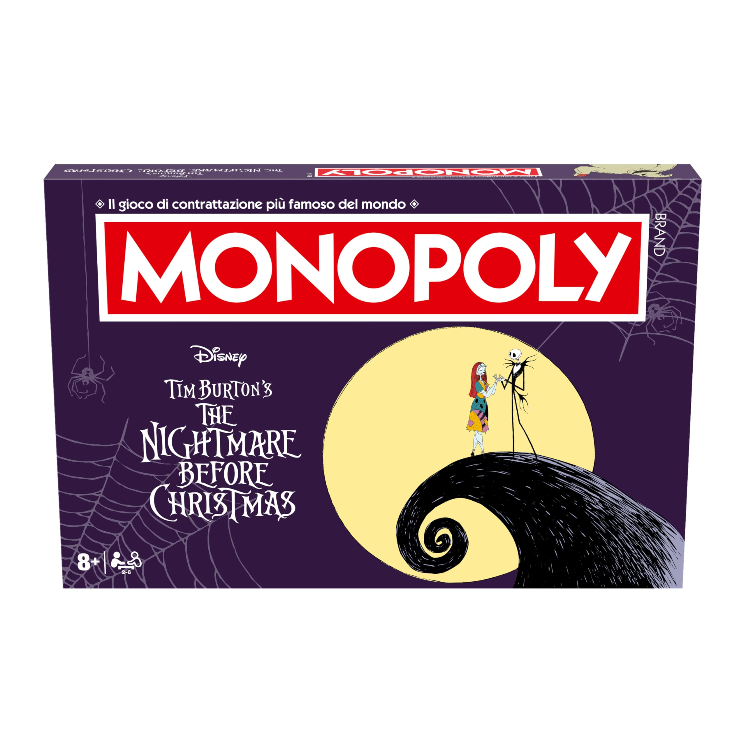 Winning Moves Monopoly - La Notte Before Christmas: Giochi da Tavolo per 2-6 Giocatori, Età 8+