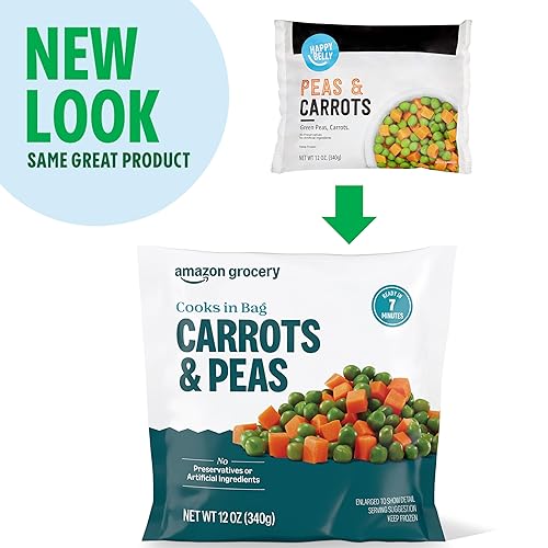 Miniatura 4 de Yaxa Grocery, Peas & Carrots, 12 Oz, Frozen (Previously Happy Belly, Packaging May Vary)