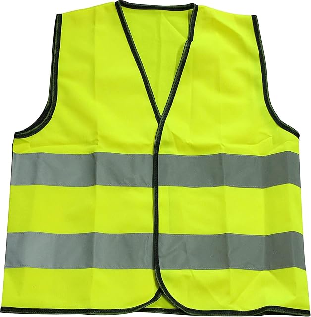 Children High Visibility School Safety Vest Waistcoat Kids High Vis Jacket Kids High Visibility Hi Viz Safety Vest Top Hi Vis Baby Toddler Waistcoat Childrens Yellow Reflective Vest