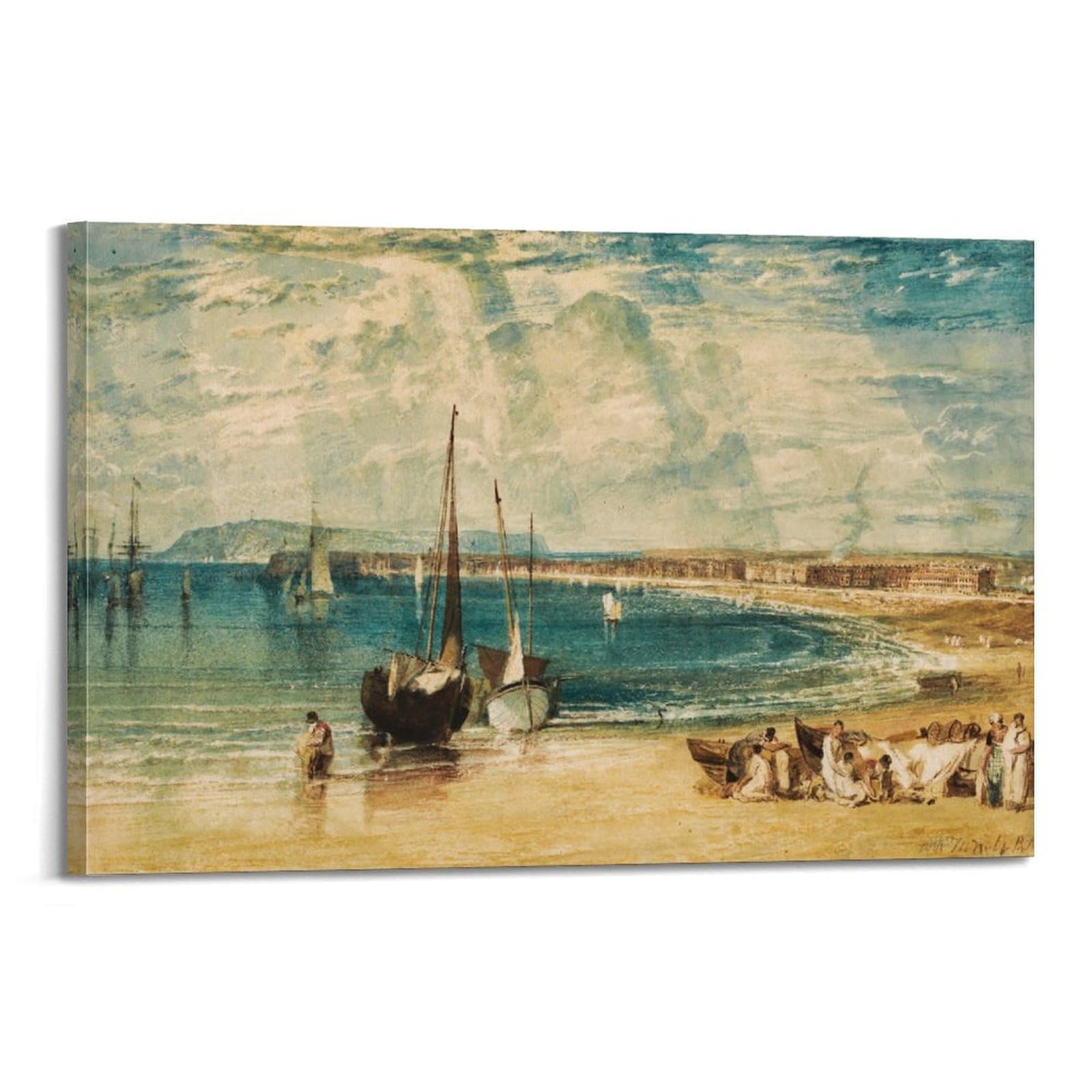 JSWLQ J.M.W.Turner(Weymouth) Artists Poster Cool Artworks Painting Wall Art Canvas Prints Hanging Picture Home Decors Gift Idea 08x12inch(20x30cm)
