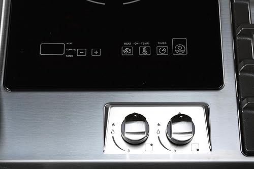 Miniatura 5 de TI-1+2B 23 pulgadas integrado de inducción única + 2 quemadores de gas, placa combinada con certificación UL858