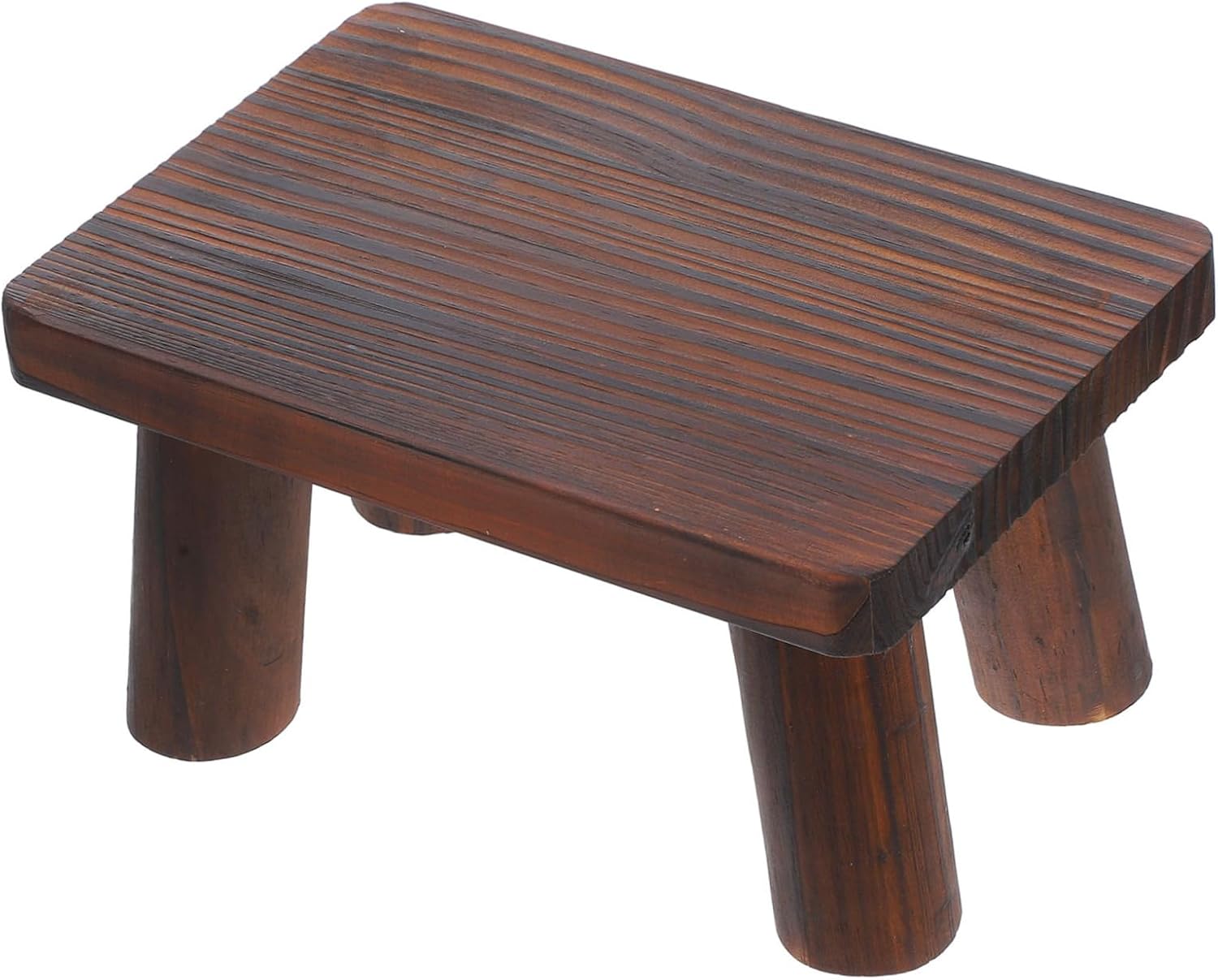 Portable Step Stool for Seniors Lightweight Nonslip Foot Stool for Bathroom Kitchen Bedroom Small Rustic Design for Easy Mobility and Enhanced Safety