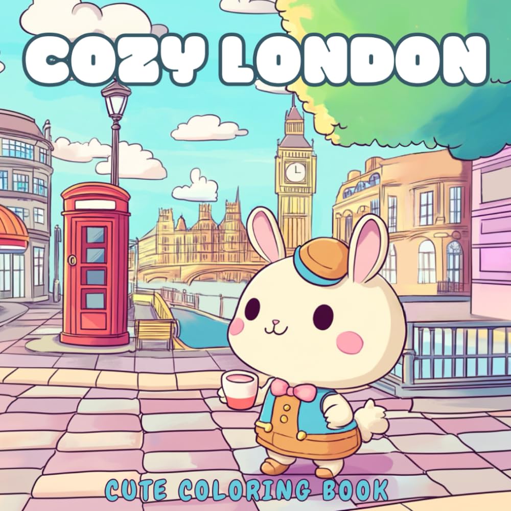 Cozy London: Kawaii Coloring Escape – Discover Cozy Corners and Sweet Adventures in the Heart of London!