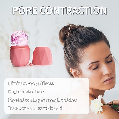 Miniatura 2 de Rodillo de hielo para cara, masajeador facial Gua Sha, rodillo facial para el cuidado de la piel, herramientas para el cuidado de la piel, globos